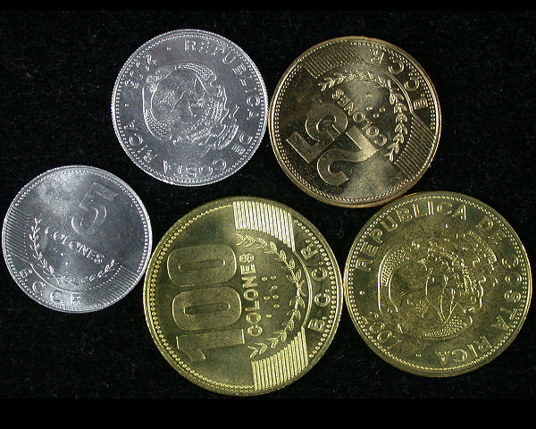 Costa Rica Set of 5 Coins- Alliance Coin & Banknote Ontario